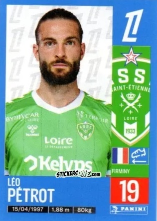 Sticker Léo Pétrot - Foot 2024-2025
 n. 446 - Panini