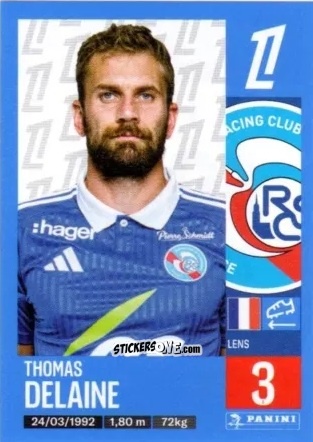 Sticker Thomas Delaine - Foot 2024-2025
 n. 464 - Panini