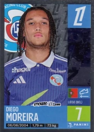 Cromo Diego Moreira - Foot 2024-2025
 n. 484 - Panini