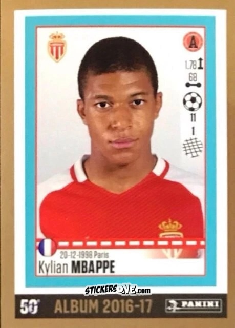 Figurina Kylian Mbappé - Foot 2024-2025
 n. 487 - Panini