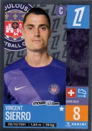 Figurina Vincent Sierro - Foot 2024-2025
 n. 506 - Panini