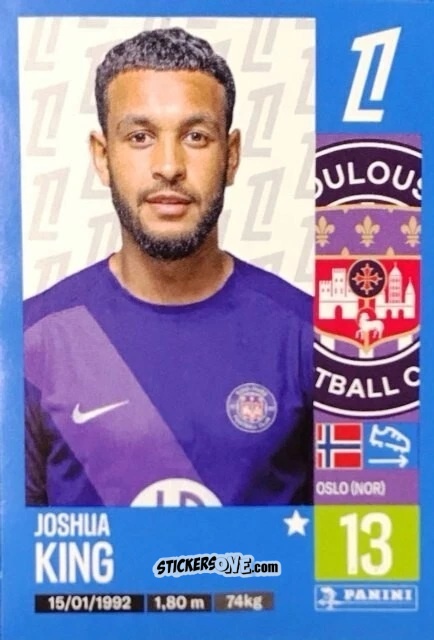 Sticker Joshua King - Foot 2024-2025
 n. 513 - Panini