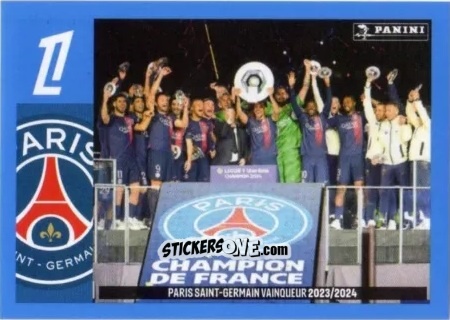 Sticker Paris-Saint-Germain - Champion 2024 - Foot 2024-2025
 n. 522 - Panini
