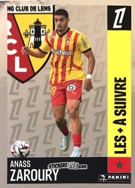 Figurina Anass Zaroury (RC Lens) - Foot 2024-2025
 n. 523 - Panini