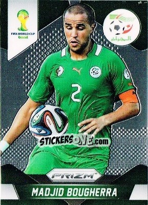 Sticker Madjid Bougherra - FIFA World Cup Brazil 2014. Prizm - Panini