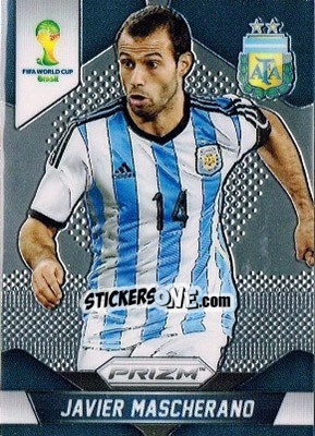 Sticker Javier Mascherano - FIFA World Cup Brazil 2014. Prizm n. 8 - Panini