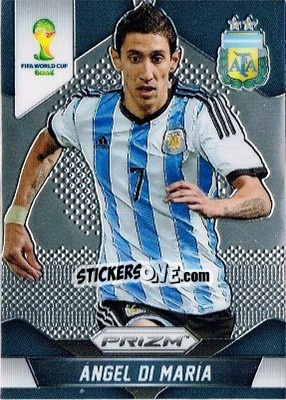 Cromo Angel Di Maria - FIFA World Cup Brazil 2014. Prizm - Panini