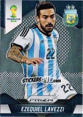 Sticker Ezequiel Lavezzi - FIFA World Cup Brazil 2014. Prizm - Panini