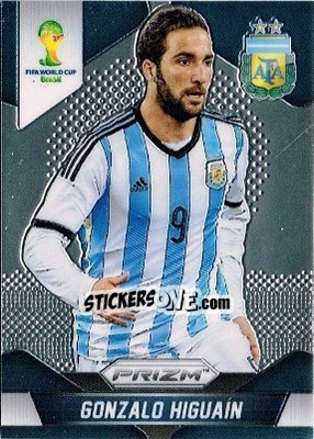 Sticker Gonzalo Higuain - FIFA World Cup Brazil 2014. Prizm n. 11 - Panini