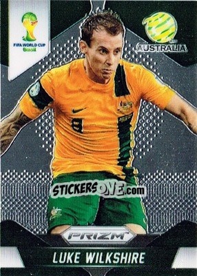 Sticker Luke Wilkshire - FIFA World Cup Brazil 2014. Prizm - Panini