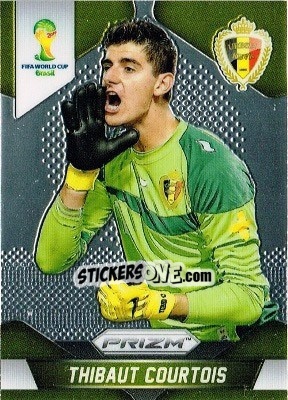 Sticker Thibaut Courtois - FIFA World Cup Brazil 2014. Prizm - Panini