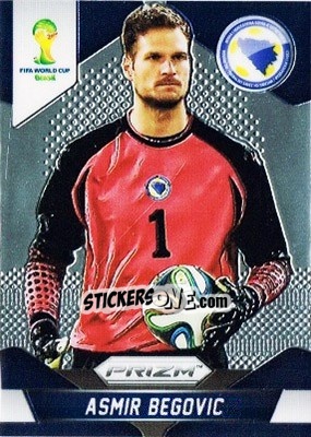 Sticker Asmir Begovic - FIFA World Cup Brazil 2014. Prizm - Panini