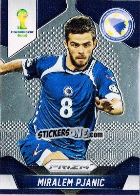 Sticker Miralem Pjanic - FIFA World Cup Brazil 2014. Prizm n. 25 - Panini