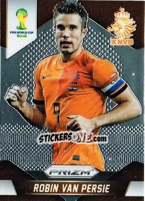 Sticker Robin van Persie - FIFA World Cup Brazil 2014. Prizm n. 35 - Panini