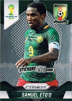 Sticker Samuel Eto'o - FIFA World Cup Brazil 2014. Prizm - Panini