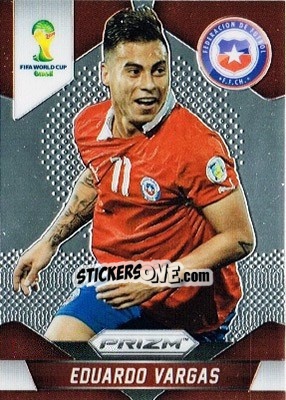 Sticker Eduardo Vargas - FIFA World Cup Brazil 2014. Prizm n. 46 - Panini