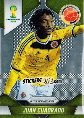 Cromo Juan Cuadrado - FIFA World Cup Brazil 2014. Prizm - Panini