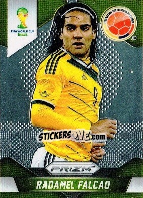 Sticker Radamel Falcao - FIFA World Cup Brazil 2014. Prizm n. 53 - Panini