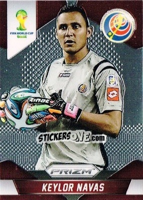 Figurina Keylor Navas - FIFA World Cup Brazil 2014. Prizm - Panini