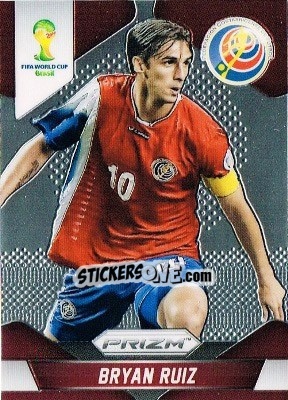 Sticker Bryan Ruiz - FIFA World Cup Brazil 2014. Prizm n. 56 - Panini