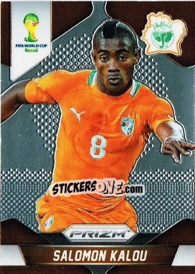 Sticker Salomon Kalou - FIFA World Cup Brazil 2014. Prizm n. 61 - Panini