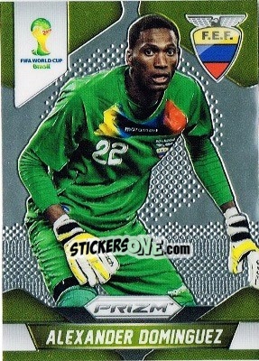 Sticker Alexander Dominguez - FIFA World Cup Brazil 2014. Prizm n. 63 - Panini