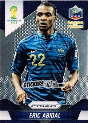 Figurina Eric Abidal - FIFA World Cup Brazil 2014. Prizm - Panini