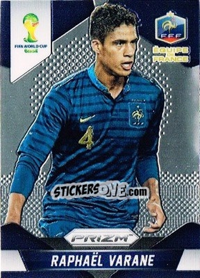 Sticker Raphael Varane - FIFA World Cup Brazil 2014. Prizm - Panini