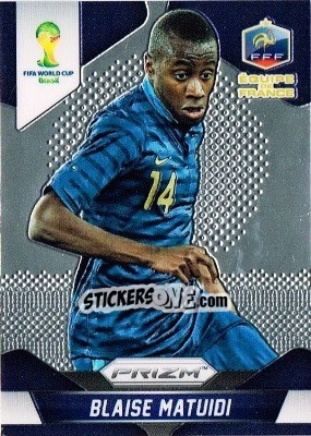 Sticker Blaise Matuidi - FIFA World Cup Brazil 2014. Prizm n. 80 - Panini