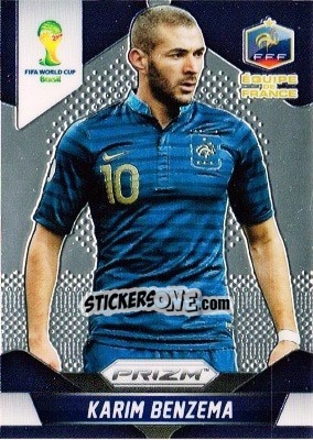 Sticker Karim Benzema - FIFA World Cup Brazil 2014. Prizm n. 82 - Panini