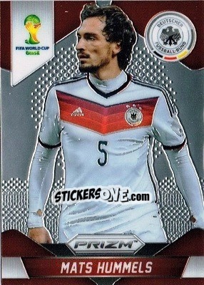 Sticker Mats Hummels - FIFA World Cup Brazil 2014. Prizm - Panini