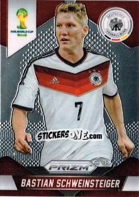 Sticker Bastian Schweinsteiger - FIFA World Cup Brazil 2014. Prizm n. 90 - Panini