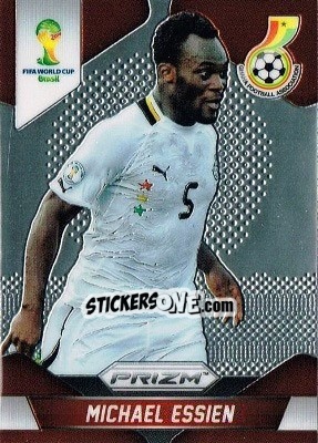 Sticker Michael Essien - FIFA World Cup Brazil 2014. Prizm - Panini