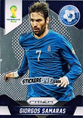 Sticker Giorgos Samaras - FIFA World Cup Brazil 2014. Prizm - Panini