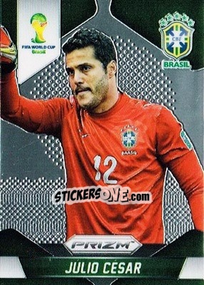 Cromo Julio Cesar - FIFA World Cup Brazil 2014. Prizm - Panini