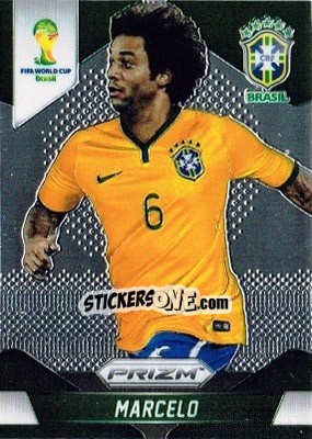 Sticker Marcelo - FIFA World Cup Brazil 2014. Prizm - Panini