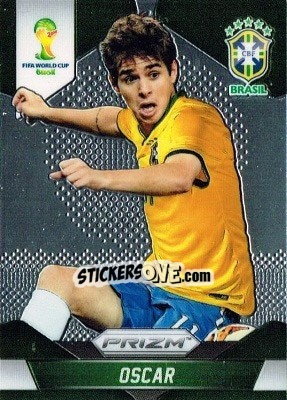Sticker Oscar - FIFA World Cup Brazil 2014. Prizm - Panini