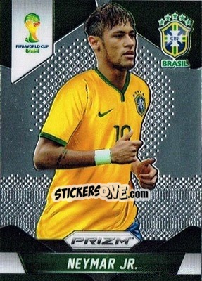 Sticker Neymar Jr. - FIFA World Cup Brazil 2014. Prizm - Panini