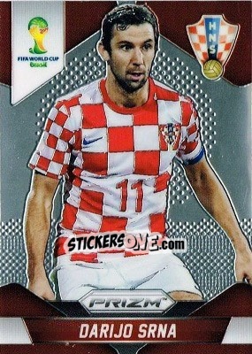 Sticker Darijo Srna - FIFA World Cup Brazil 2014. Prizm n. 117 - Panini