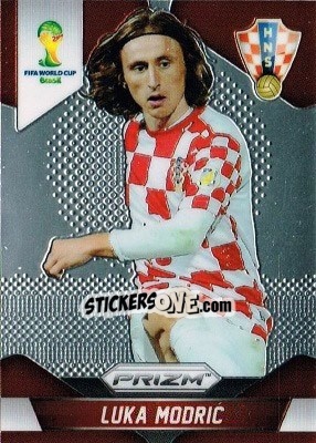 Sticker Luka Modric - FIFA World Cup Brazil 2014. Prizm - Panini