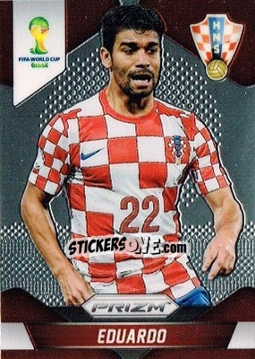 Sticker Eduardo da Silva - FIFA World Cup Brazil 2014. Prizm - Panini