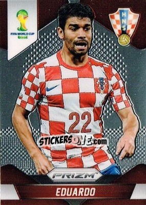 Sticker Eduardo da Silva - FIFA World Cup Brazil 2014. Prizm n. 119 - Panini