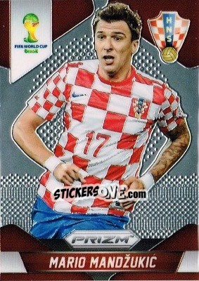 Sticker Mario Mandzukic - FIFA World Cup Brazil 2014. Prizm n. 120 - Panini