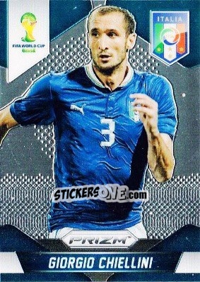 Sticker Giorgio Chiellini - FIFA World Cup Brazil 2014. Prizm - Panini