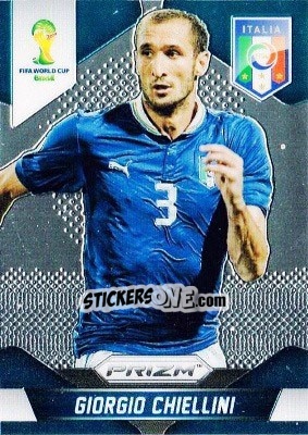Sticker Giorgio Chiellini - FIFA World Cup Brazil 2014. Prizm n. 125 - Panini