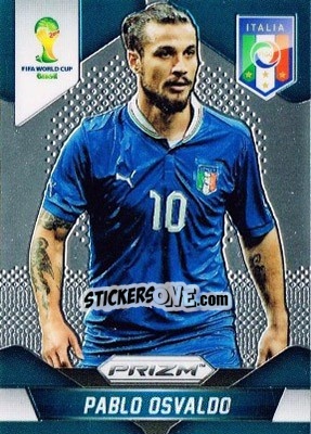 Figurina Pablo Osvaldo - FIFA World Cup Brazil 2014. Prizm - Panini