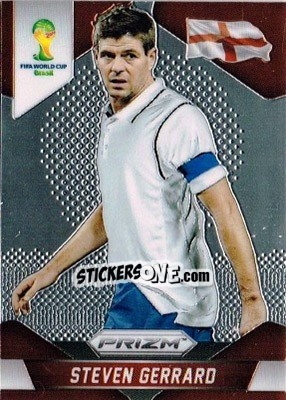 Sticker Steven Gerrard - FIFA World Cup Brazil 2014. Prizm - Panini