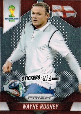 Sticker Wayne Rooney - FIFA World Cup Brazil 2014. Prizm - Panini