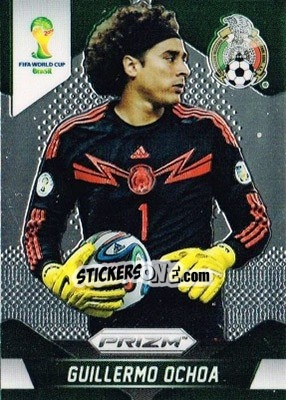 Sticker Guillermo Ochoa - FIFA World Cup Brazil 2014. Prizm - Panini
