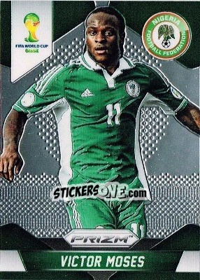 Sticker Victor Moses - FIFA World Cup Brazil 2014. Prizm - Panini